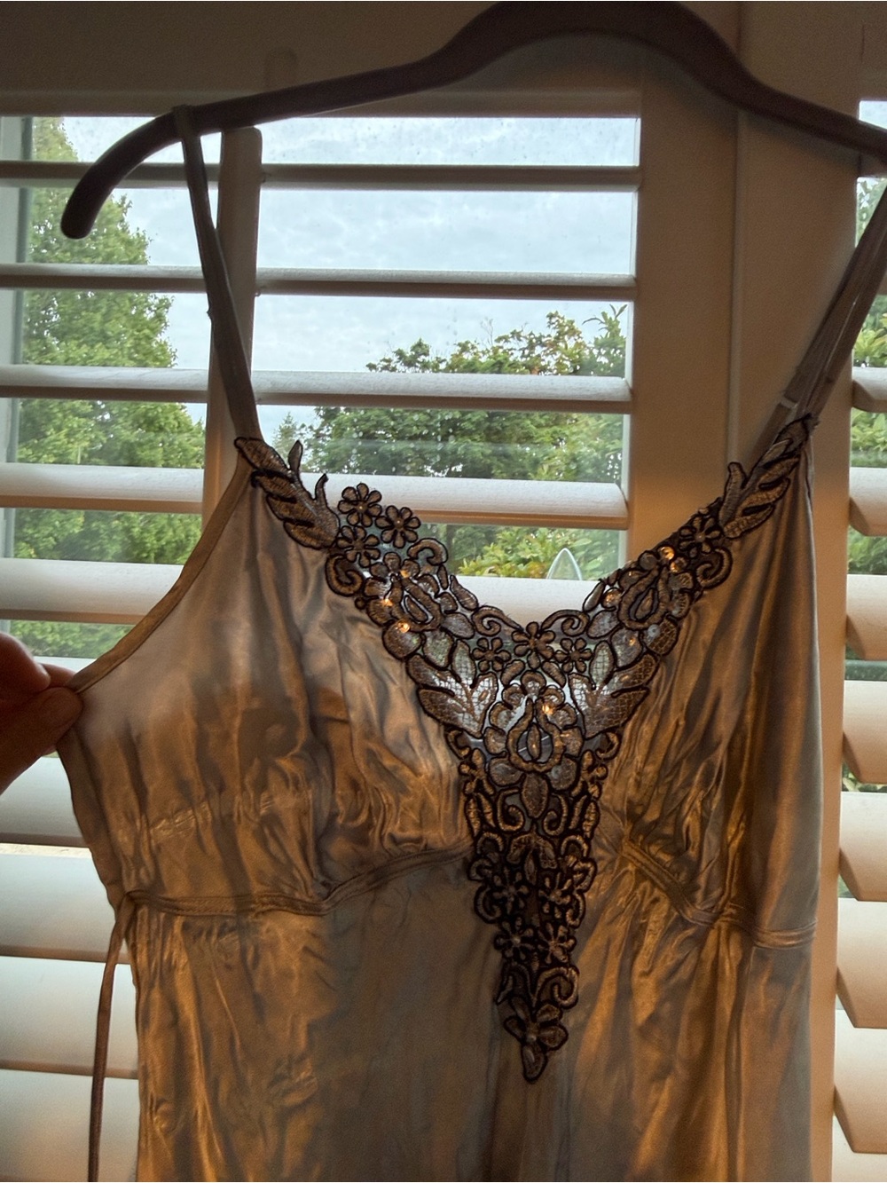 Reworked Vintage Satin Slip Dress by Jac's Gold
